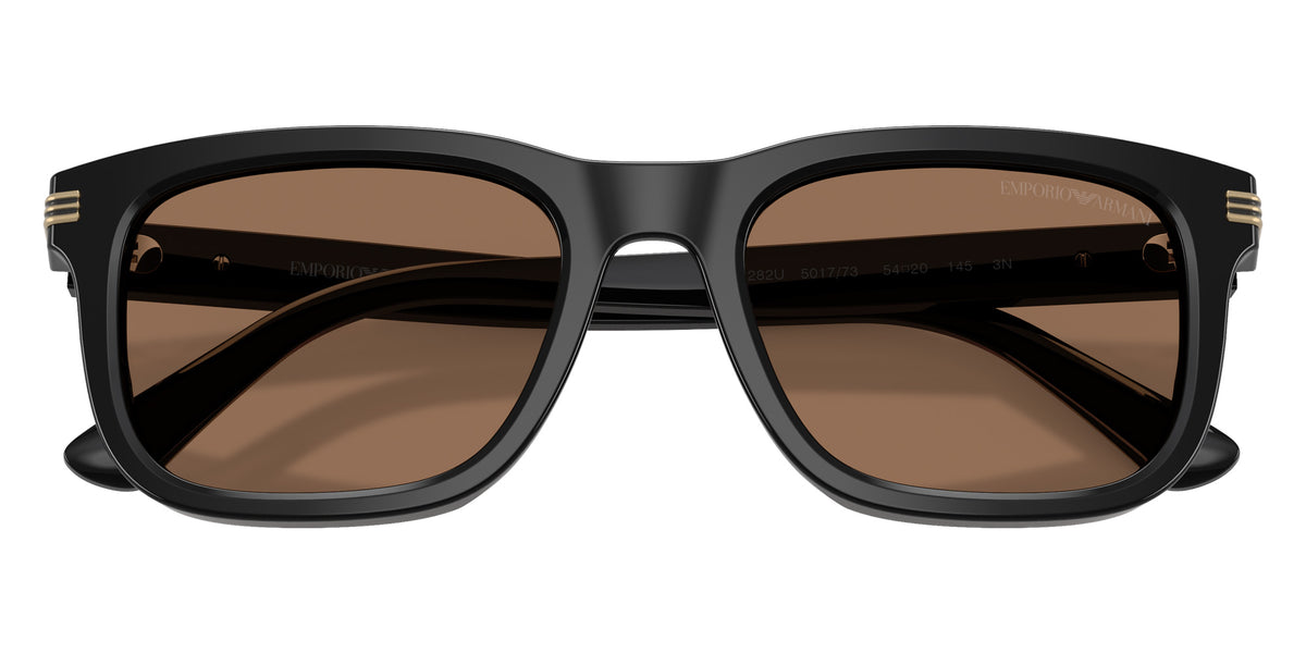 EMPORIO ARMANI EA4282U 501773 54 - Shiny Black / Dark Brown #id:ea4282u501773_s:100120
