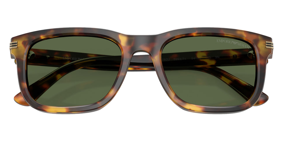 EMPORIO ARMANI EA4282U 599371 54 - Shiny Havana Brown / Dark Green #id:ea4282u599371_s:104120