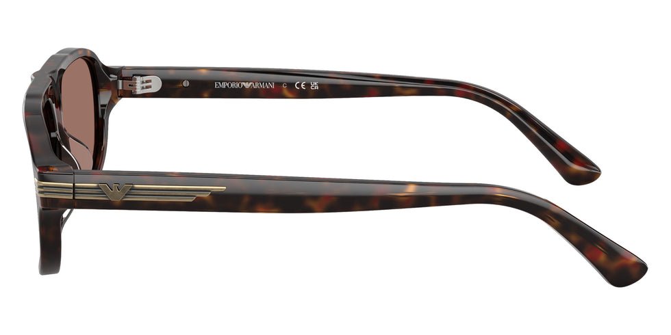 EMPORIO ARMANI EA4285U 64596G 56 - Shiny Havana Burgundy / Brown Mirrored Internal Silver #id:ea4285u64596g_s:108110