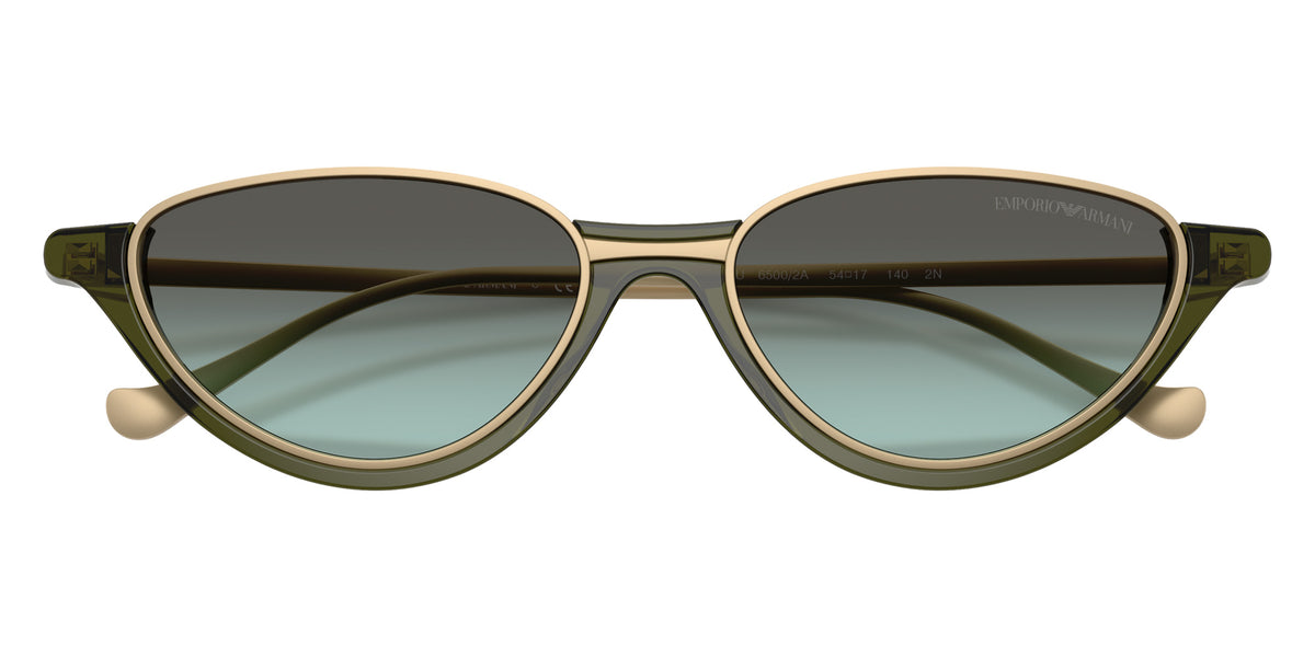 EMPORIO ARMANI EA4288U 65002A 54 - Shiny Transparent Green / Green Gradient Green #id:ea4288u65002a_s:102120