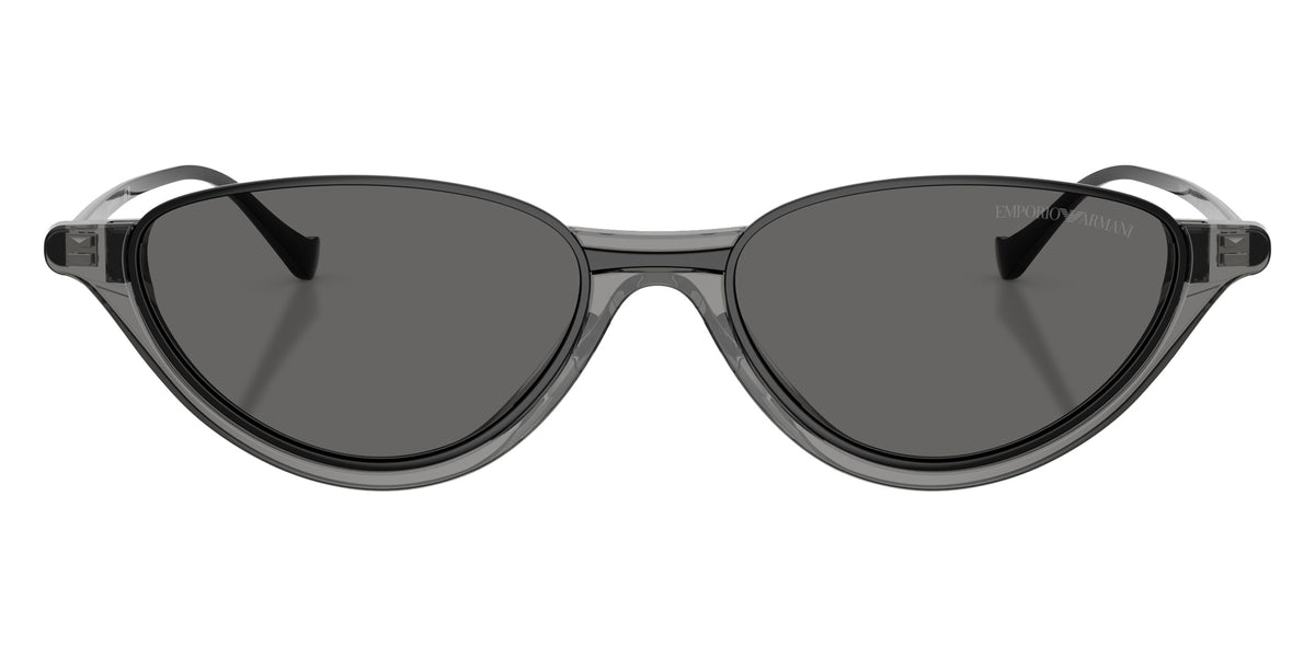 EMPORIO ARMANI EA4288U 650187 54 - Shiny Transparent Gray / Gray #id:ea4288u650187_s:104100