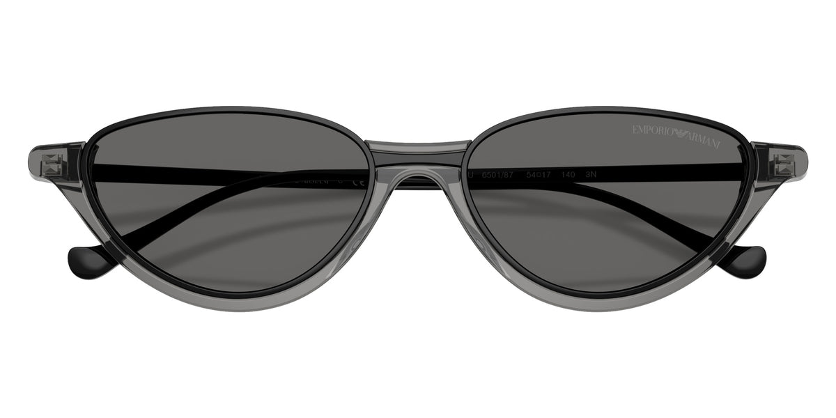 EMPORIO ARMANI EA4288U 650187 54 - Shiny Transparent Gray / Gray #id:ea4288u650187_s:104120