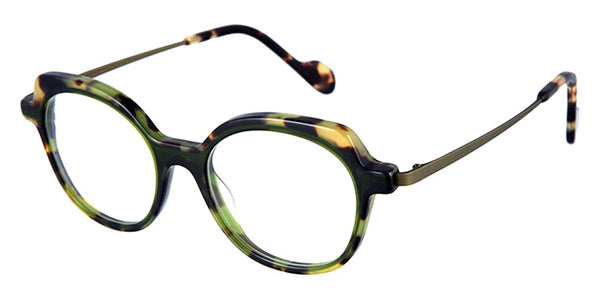 Transparent Khaki Green and Tortoiseshell/Matte Khaki / 49-17