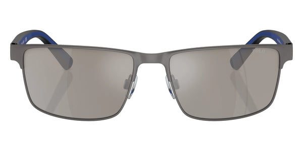 Matte Gunmetal / Light Gray Mirrored Silver / 57-17-145