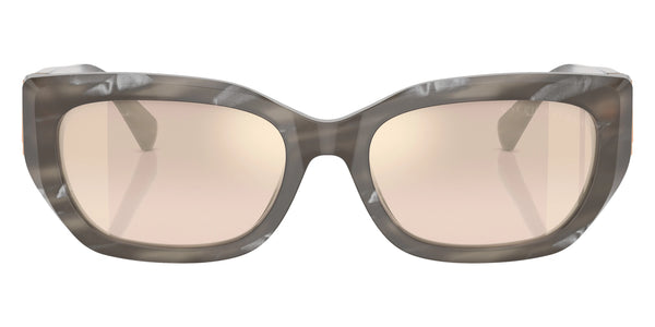 Oystershell Black / Brown Gradient Mirrored Gold / 55-18-145