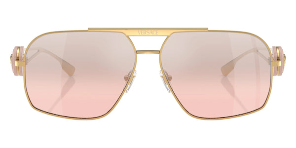 Gold / Light Pink Mirrored Gradient Silver / 62-13-130