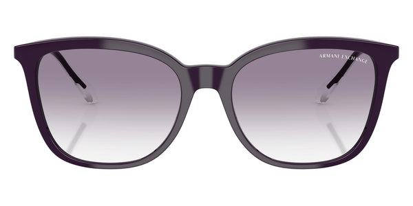 Shiny Dark Purple / Clear Gradient Blue / 55-17-140