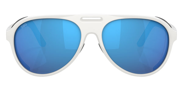 Hull White / Blue Mirrored Polarized / 59-15-138