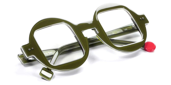 Shiny Translucent Dark Green/White/Shiny Translucent Dark Green / 42-30-145