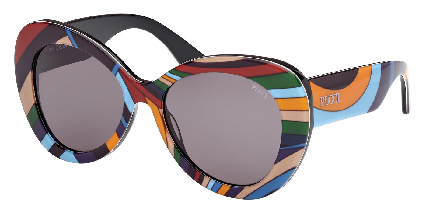 Emilio Pucci EP0232 99A 56 - Black/Texture / Smoke #id:ep023299a_s:100105