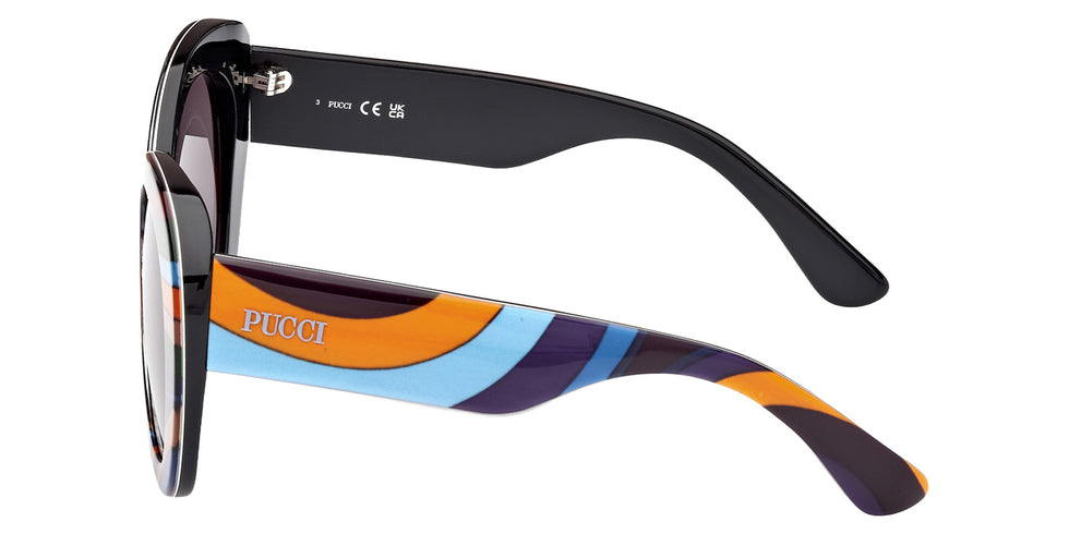 Emilio Pucci EP0232 99A 56 - Black/Texture / Smoke #id:ep023299a_s:100110