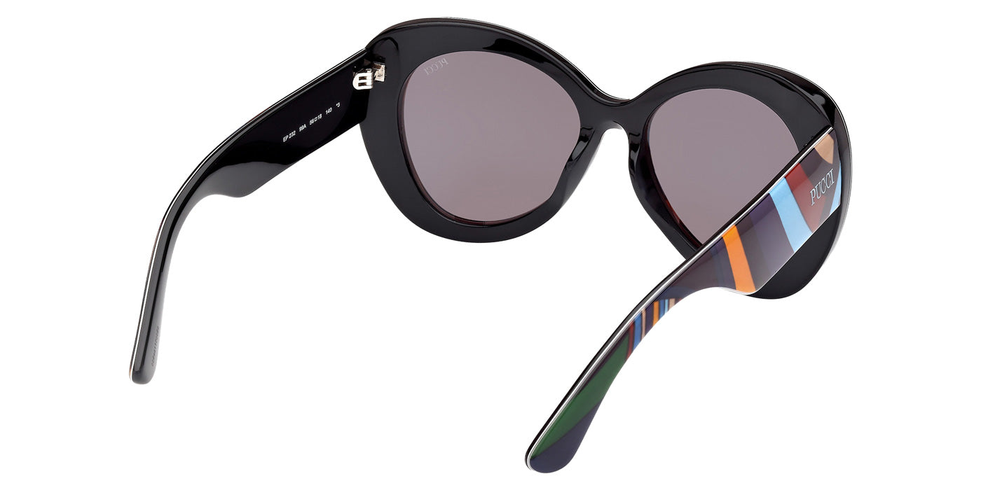 Emilio Pucci EP0232 99A 56 - Black/Texture / Smoke #id:ep023299a_s:100125