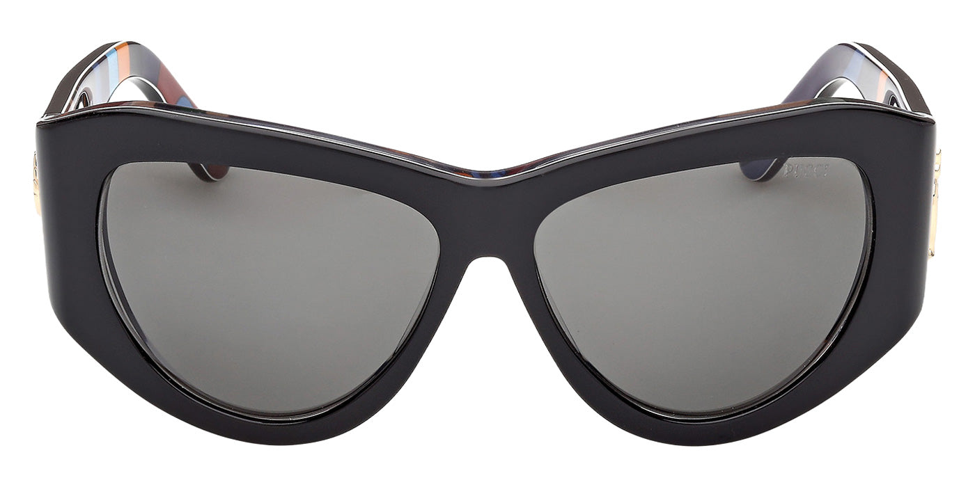 Emilio Pucci EP0241 05A 58 - Black/Texture / Smoke #id:ep024105a_s:100100