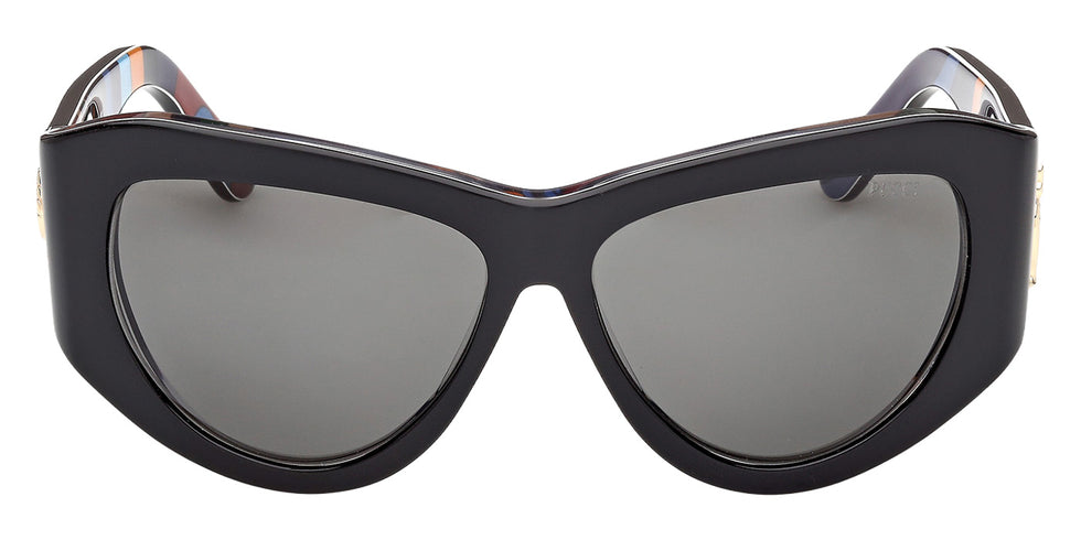 Emilio Pucci EP0241 05A 58 - Black/Texture / Smoke #id:ep024105a_s:100100