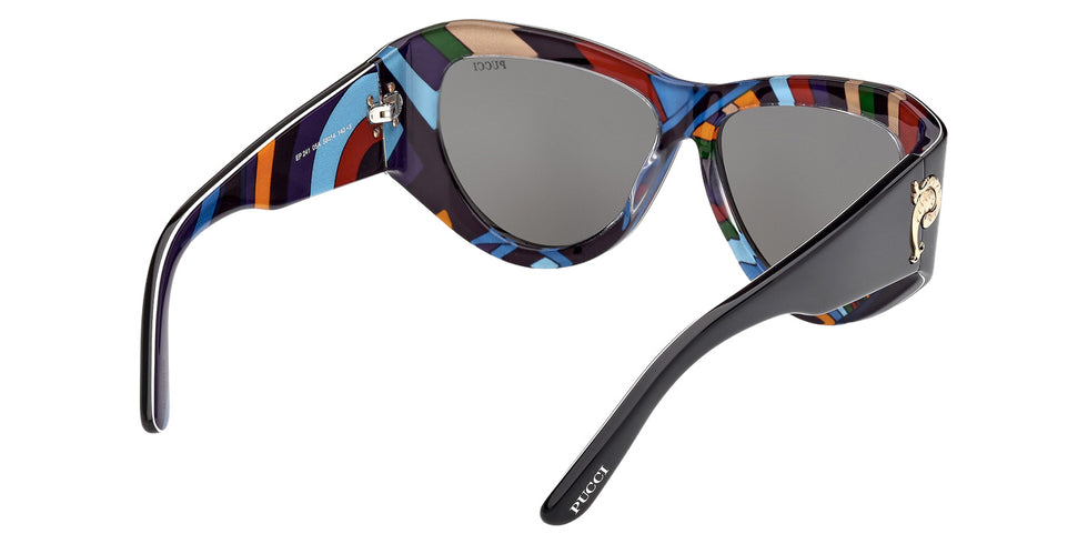 Emilio Pucci EP0241 05A 58 - Black/Texture / Smoke #id:ep024105a_s:100125