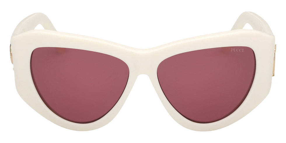 Emilio Pucci EP0241 21S 58 - Shiny White / Bordeaux #id:ep024121s_s:102100