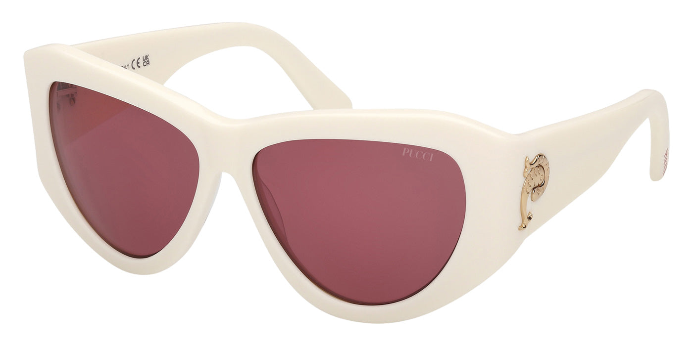 Emilio Pucci EP0241 21S 58 - Shiny White / Bordeaux #id:ep024121s_s:102105