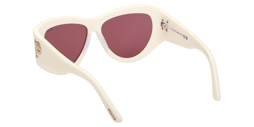 Emilio Pucci EP0241 21S 58 - Shiny White / Bordeaux #id:ep024121s_s:102115