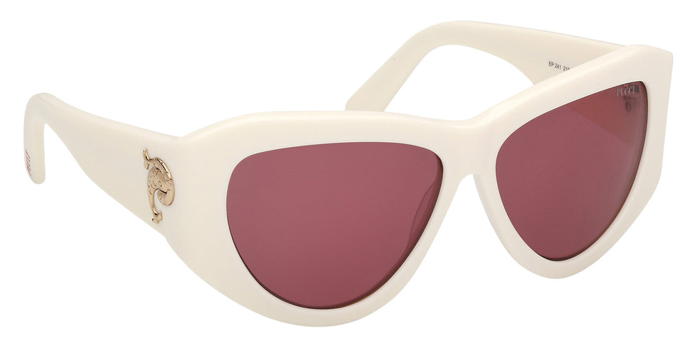 Emilio Pucci EP0241 21S 58 - Shiny White / Bordeaux #id:ep024121s_s:102135