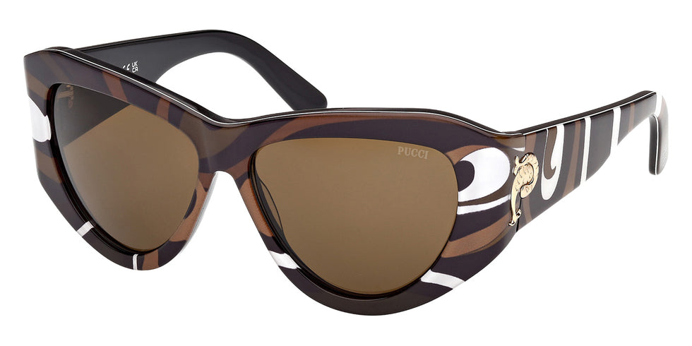 Emilio Pucci EP0241 99E 58 - Animal/Texture / Brown #id:ep024199e_s:106105