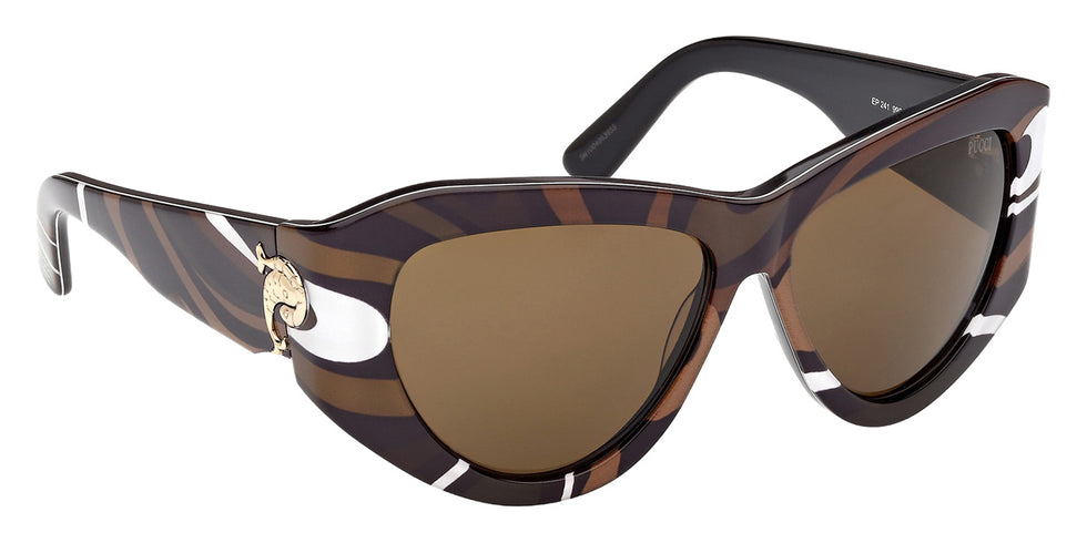 Emilio Pucci EP0241 99E 58 - Animal/Texture / Brown #id:ep024199e_s:106135