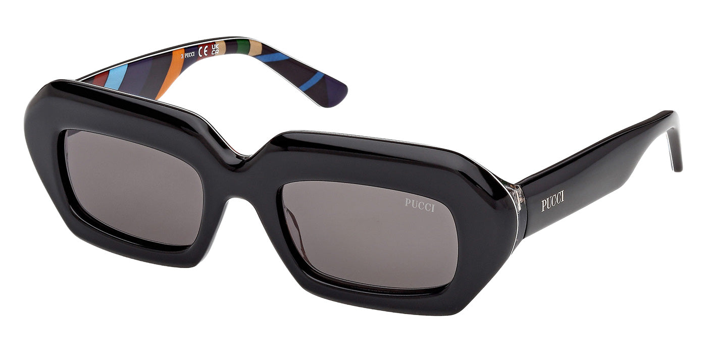 Emilio Pucci EP0245 05A 51 - Black/Texture / Smoke #id:ep024505a_s:100105