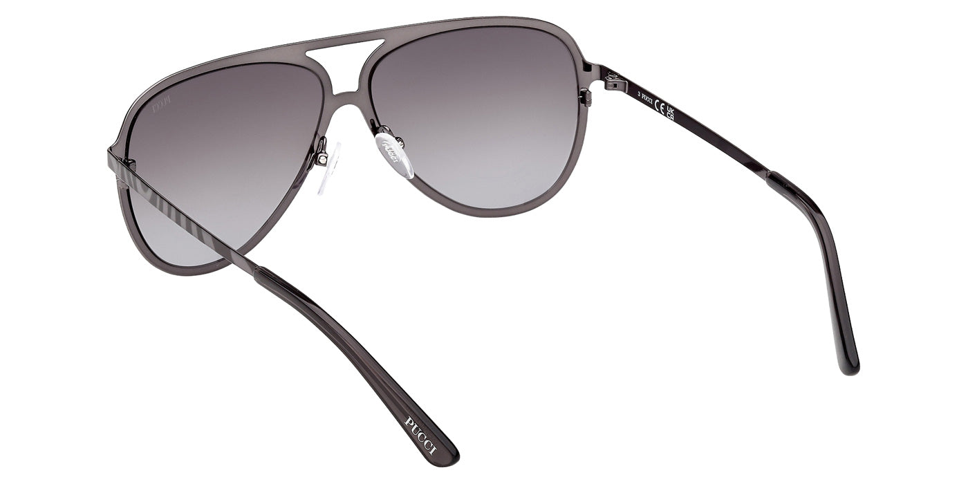 Emilio Pucci EP0247 05B 58 - Black/Texture / Gradient Smoke #id:ep024705b_s:100115