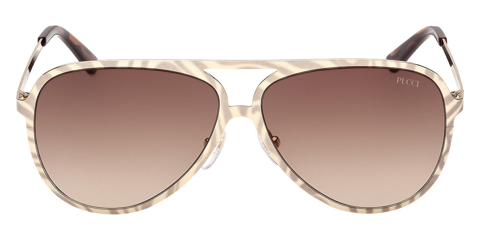 Emilio Pucci EP0247 32F 58 - Shiny Pale Gold / Gradient Brown #id:ep024732f_s:102100