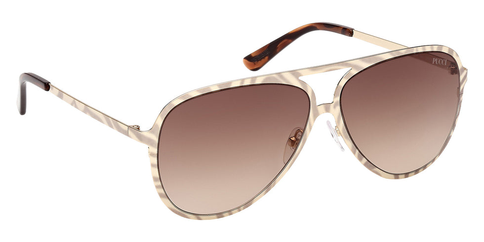Emilio Pucci EP0247 32F 58 - Shiny Pale Gold / Gradient Brown #id:ep024732f_s:102135