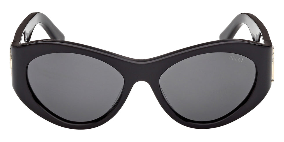 Emilio Pucci EP0249 01A 54 - Shiny Black / Smoke 01A #id:ep024901a_s:100100