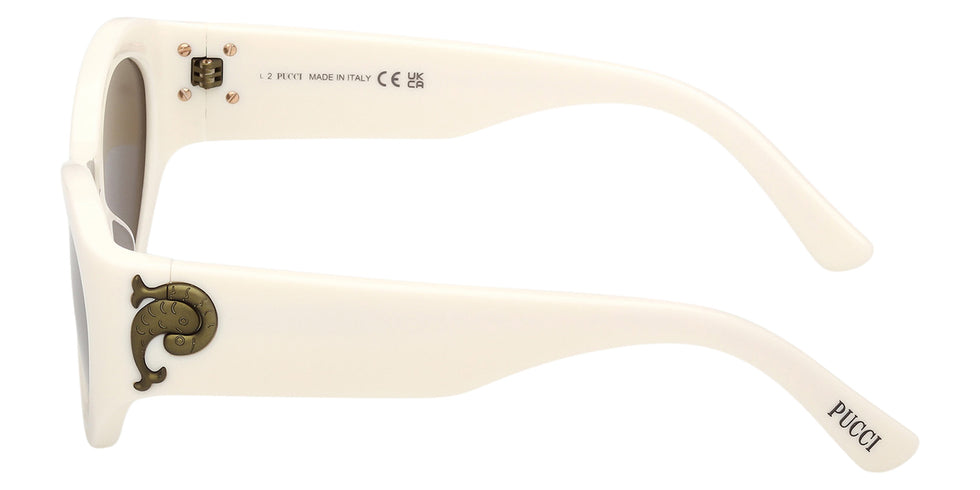 Emilio Pucci EP0249 21E 54 - Shiny White / Brown 21E #id:ep024921e_s:104110