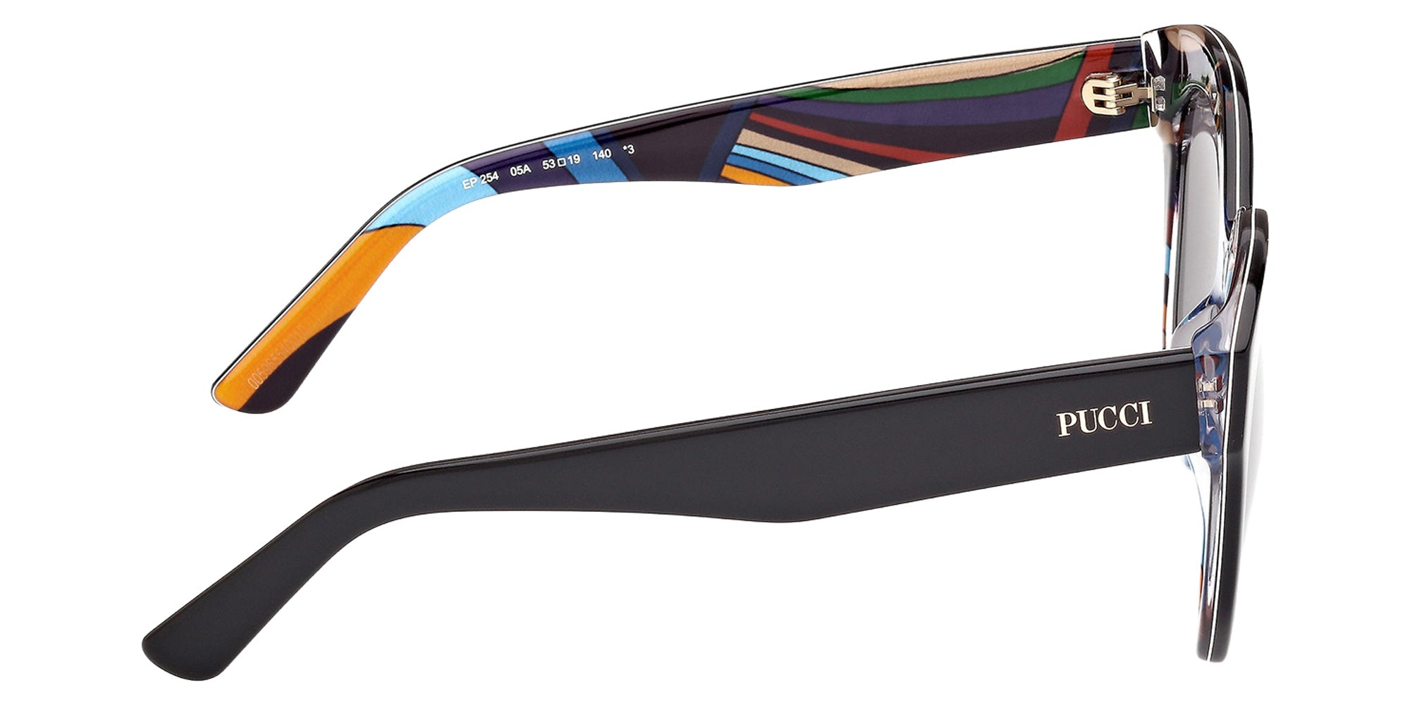 Emilio Pucci EP0254 05A 53 - Black/Texture / Smoke 05A #id:ep025405a_s:100130