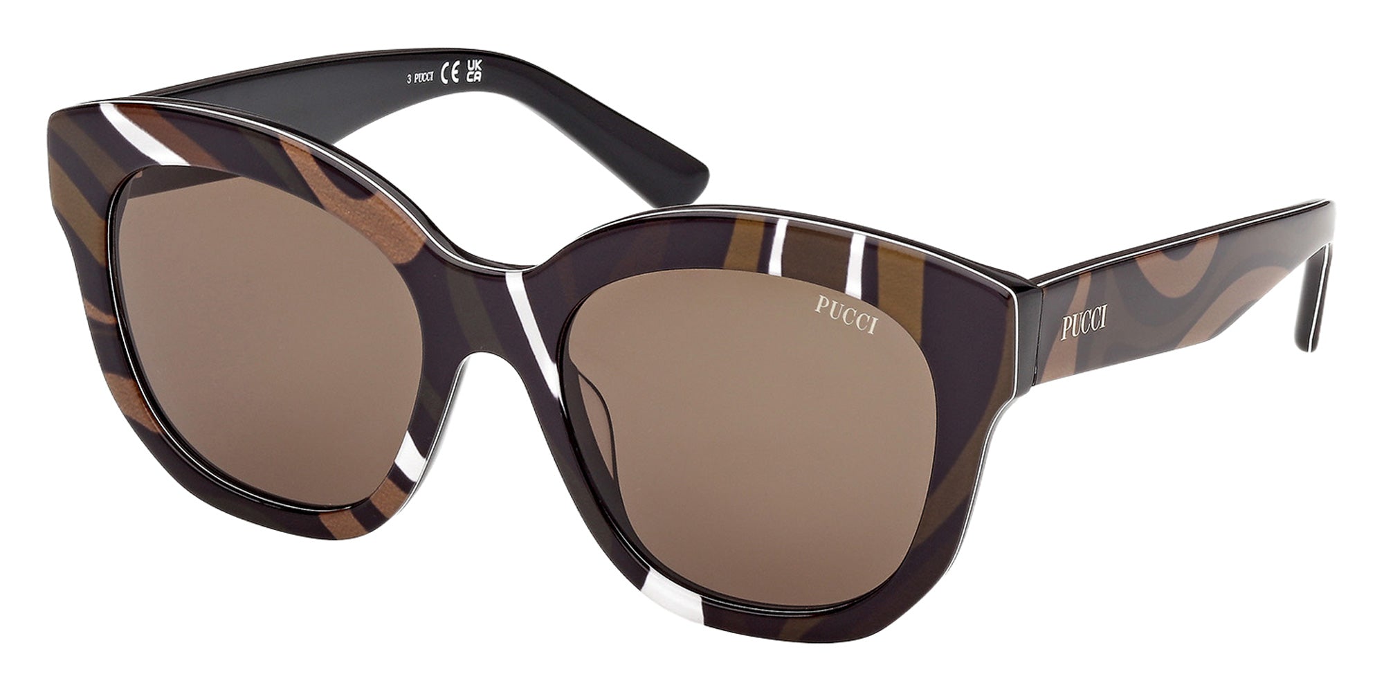 Emilio Pucci EP0254 99E 53 - Animal/Texture / Brown 99E #id:ep025499e_s:106105