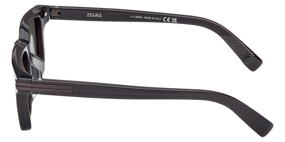 Ermenegildo Zegna EZ0280-F 20D 53 - Shiny Gray / Smoke Polarized #id:ez0280f20d_s:100110