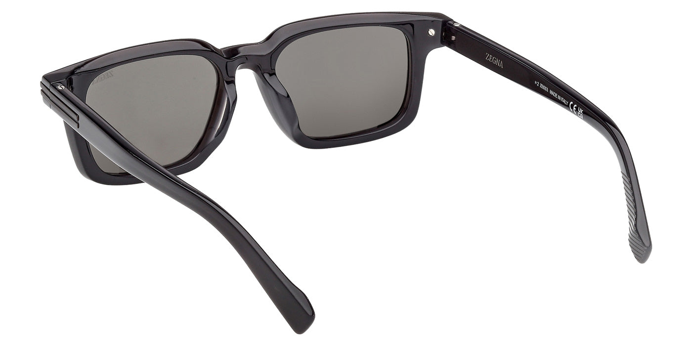 Ermenegildo Zegna EZ0280-F 20D 53 - Shiny Gray / Smoke Polarized #id:ez0280f20d_s:100115