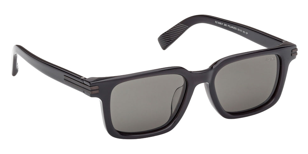 Ermenegildo Zegna EZ0280-F 20D 53 - Shiny Gray / Smoke Polarized #id:ez0280f20d_s:100135