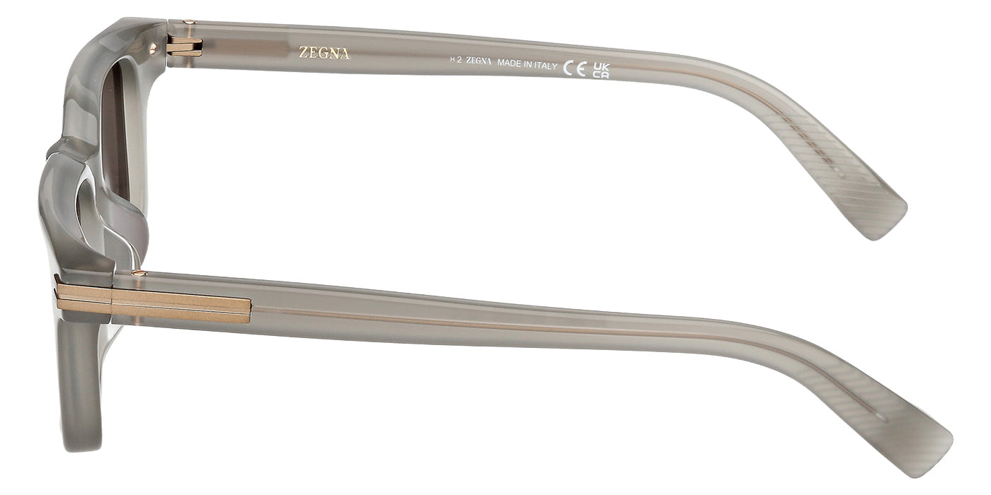 Ermenegildo Zegna EZ0280-F 20J 53 - Shiny Gray / Roviex #id:ez0280f20j_s:102110