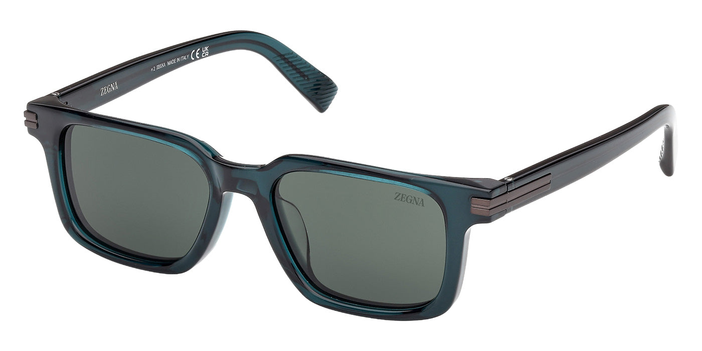 Ermenegildo Zegna EZ0280-F 96N 53 - Shiny Dark Green / Green #id:ez0280f96n_s:104105