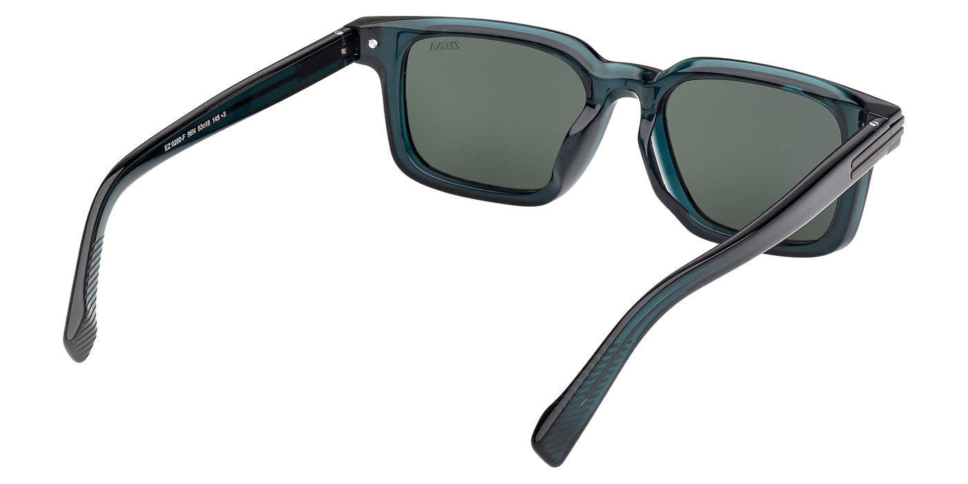 Ermenegildo Zegna EZ0280-F 96N 53 - Shiny Dark Green / Green #id:ez0280f96n_s:104125