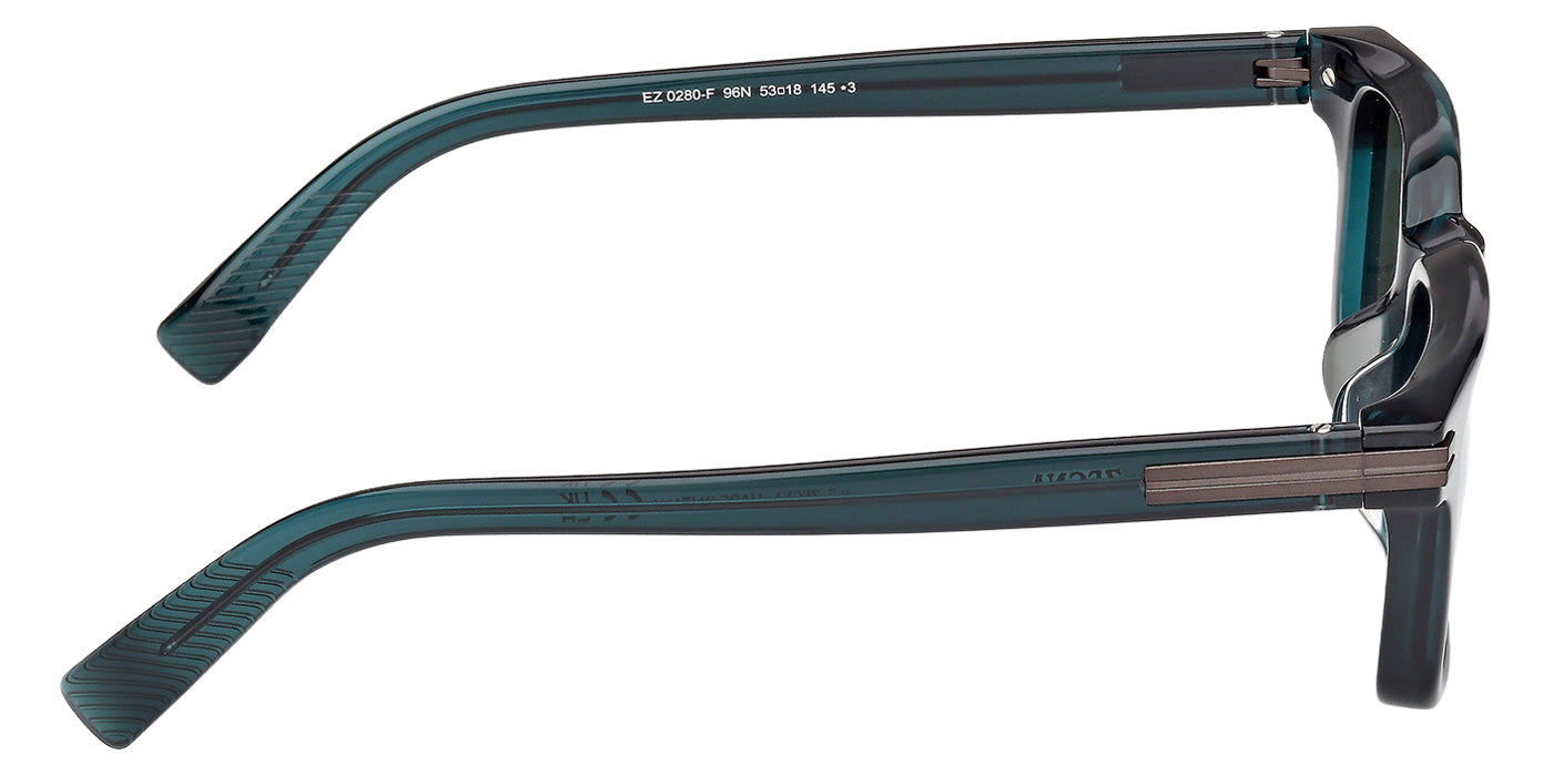 Ermenegildo Zegna EZ0280-F 96N 53 - Shiny Dark Green / Green #id:ez0280f96n_s:104130