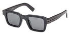 Ermenegildo Zegna EZ0283 20A 48 - Shiny Gray / Smoke #id:ez028320a_s:100105