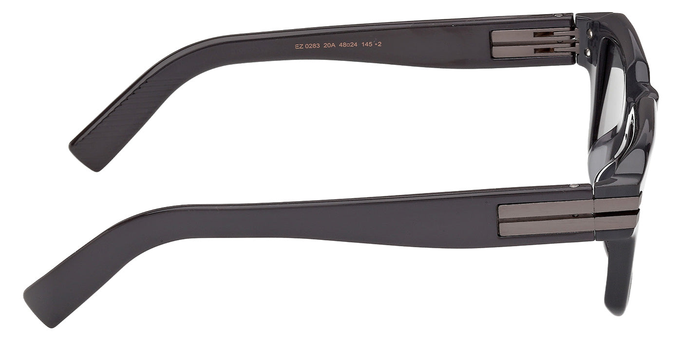 Ermenegildo Zegna EZ0283 20A 48 - Shiny Gray / Smoke #id:ez028320a_s:100130