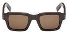 Ermenegildo Zegna EZ0283 48E 48 - Shiny Dark Brown / Brown 48E #id:ez028348e_s:100100
