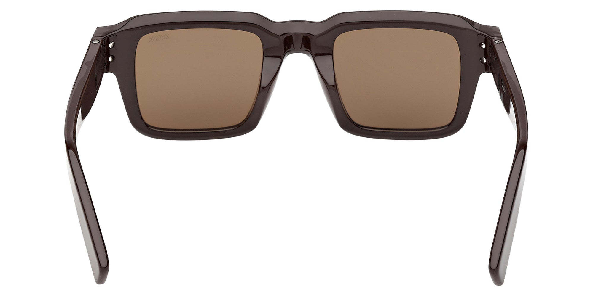 Ermenegildo Zegna EZ0283 48E 48 - Shiny Dark Brown / Brown 48E #id:ez028348e_s:100120