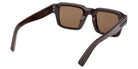 Ermenegildo Zegna EZ0283 48E 48 - Shiny Dark Brown / Brown 48E #id:ez028348e_s:100125