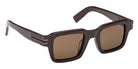 Ermenegildo Zegna EZ0283 48E 48 - Shiny Dark Brown / Brown 48E #id:ez028348e_s:100135