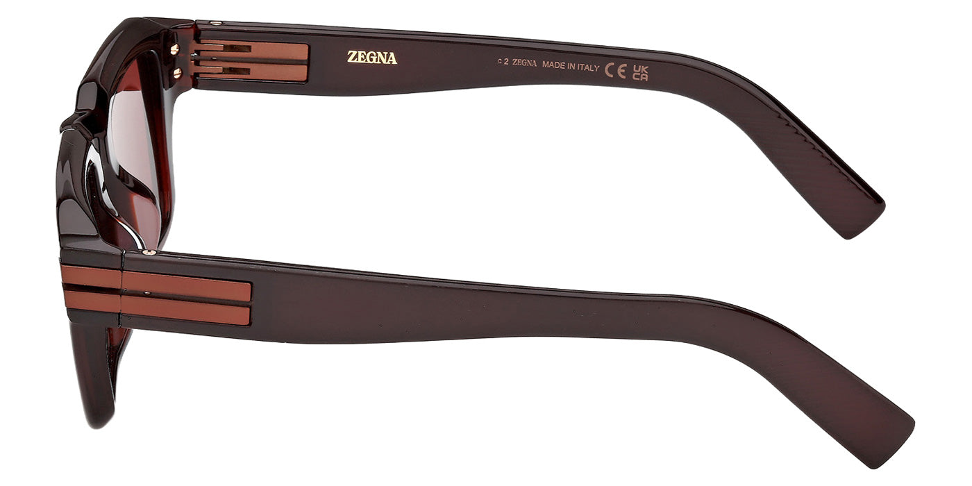 Ermenegildo Zegna EZ0283 69S 48 - Shiny Bordeaux / Bordeaux #id:ez028369s_s:102110