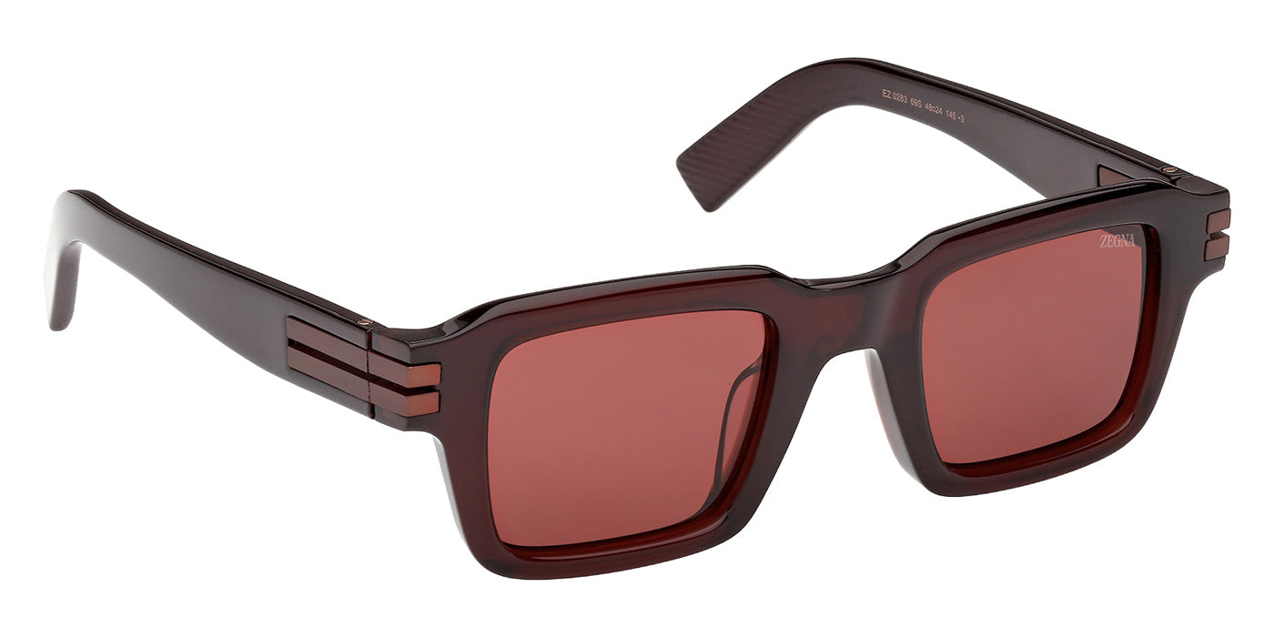 Ermenegildo Zegna EZ0283 69S 48 - Shiny Bordeaux / Bordeaux #id:ez028369s_s:102135