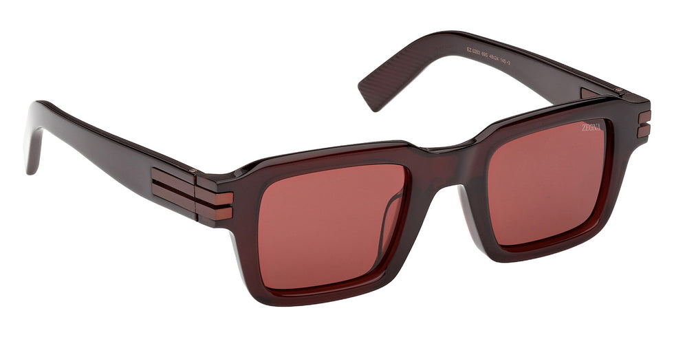 Ermenegildo Zegna EZ0283 69S 48 - Shiny Bordeaux / Bordeaux #id:ez028369s_s:102135