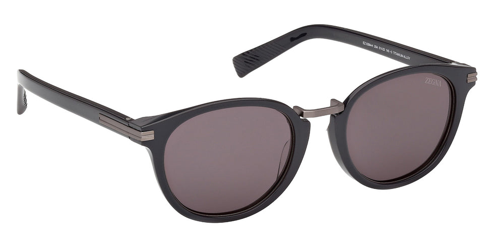 Ermenegildo Zegna EZ0284-H 20A 51 - Shiny Gray / Smoke #id:ez0284h20a_s:100135
